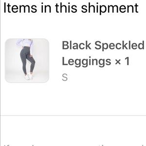 NVGTN black speckled leggings